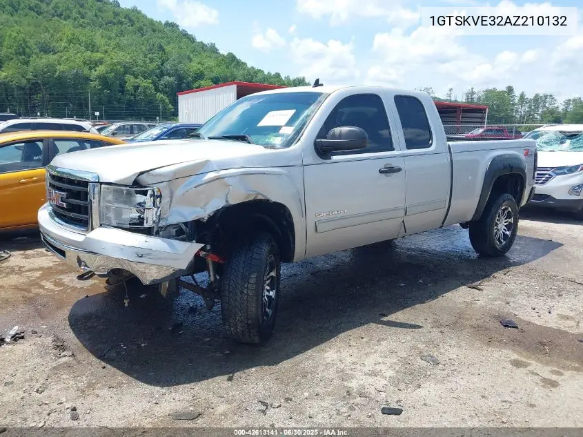 2010 GMC Sierra K1500 Sle VIN: 1GTSKVE32AZ210132 Lot: 42613141