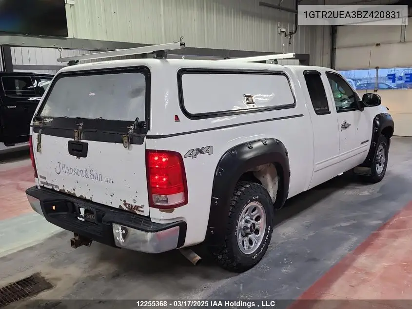 2011 GMC Sierra K1500 Sl VIN: 1GTR2UEA3BZ420831 Lot: 12255368