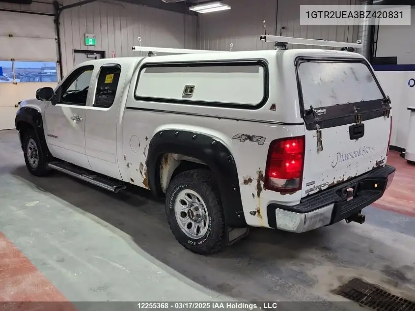 2011 GMC Sierra K1500 Sl VIN: 1GTR2UEA3BZ420831 Lot: 12255368