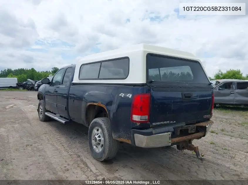 2011 GMC Sierra K2500 Sle VIN: 1GT220CG5BZ331084 Lot: 12329454