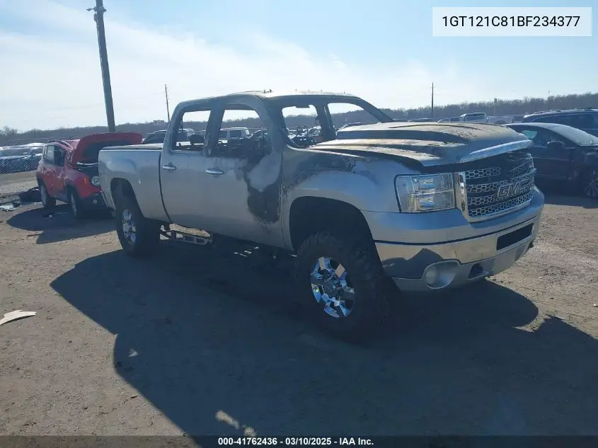 2011 GMC Sierra 2500Hd Slt VIN: 1GT121C81BF234377 Lot: 41762436