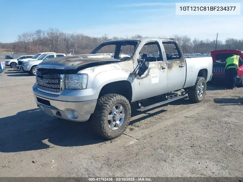 2011 GMC Sierra 2500Hd Slt VIN: 1GT121C81BF234377 Lot: 41762436