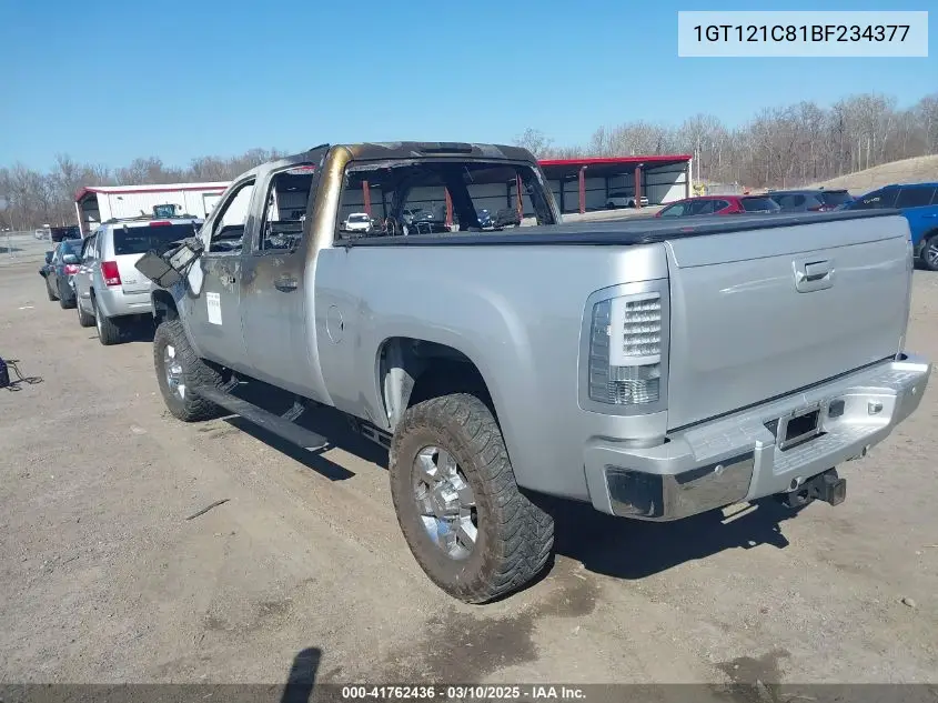 2011 GMC Sierra 2500Hd Slt VIN: 1GT121C81BF234377 Lot: 41762436