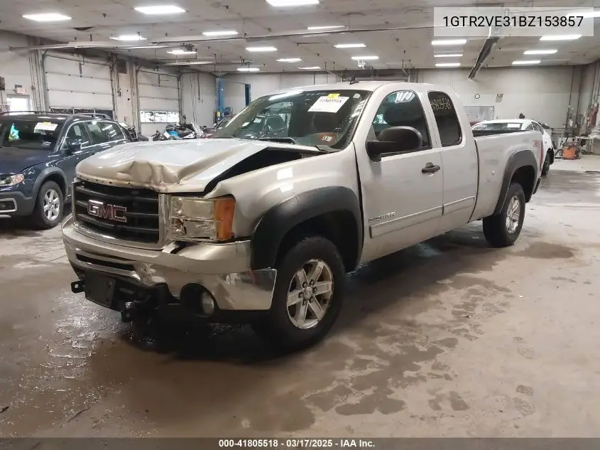 2011 GMC Sierra 1500 Sle VIN: 1GTR2VE31BZ153857 Lot: 41805518