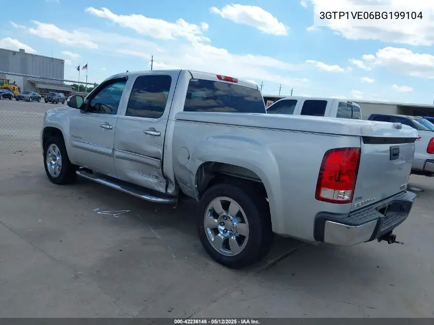 2011 GMC Sierra 1500 Sle VIN: 3GTP1VE06BG199104 Lot: 42236146