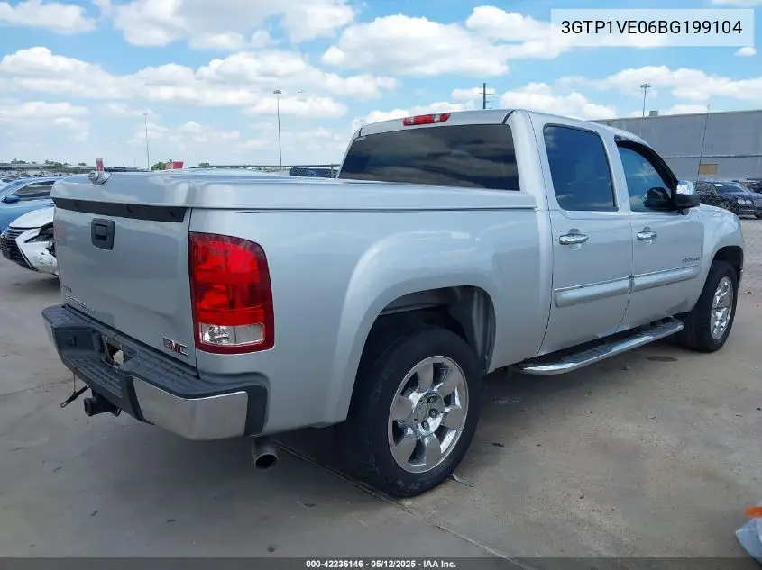 2011 GMC Sierra 1500 Sle VIN: 3GTP1VE06BG199104 Lot: 42236146