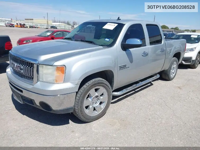2011 GMC Sierra 1500 Sle VIN: 3GTP1VE06BG208528 Lot: 42591378