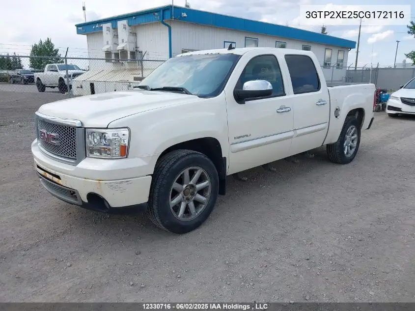 2012 GMC Sierra 1500 Denali VIN: 3GTP2XE25CG172116 Lot: 12330716