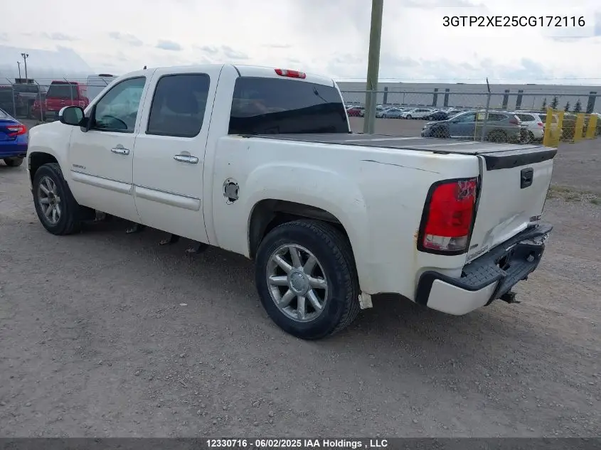 2012 GMC Sierra 1500 Denali VIN: 3GTP2XE25CG172116 Lot: 12330716