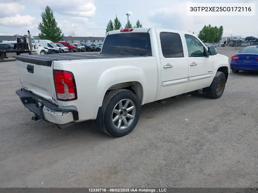 2012 GMC Sierra 1500 Denali VIN: 3GTP2XE25CG172116 Lot: 12330716