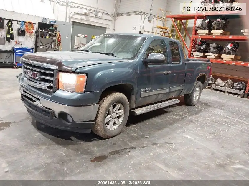 2012 GMC Sierra K1500 Sle VIN: 1GTR2VE78CZ168246 Lot: 30061483