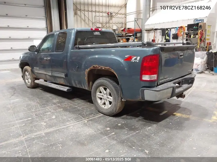 2012 GMC Sierra K1500 Sle VIN: 1GTR2VE78CZ168246 Lot: 30061483