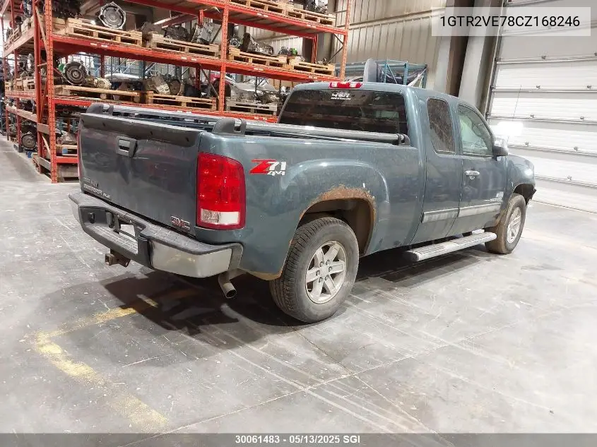 2012 GMC Sierra K1500 Sle VIN: 1GTR2VE78CZ168246 Lot: 30061483
