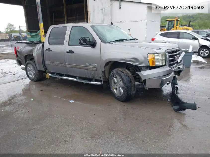 2012 GMC Sierra 1500 Sle VIN: 3GTP2VE77CG190603 Lot: 42263047
