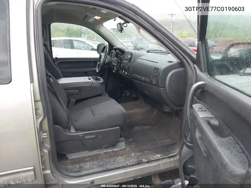2012 GMC Sierra 1500 Sle VIN: 3GTP2VE77CG190603 Lot: 42263047