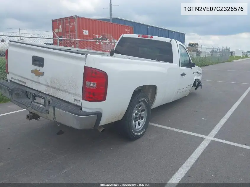 2012 GMC Sierra 1500 Sle VIN: 1GTN2VE07CZ326576 Lot: 42595625
