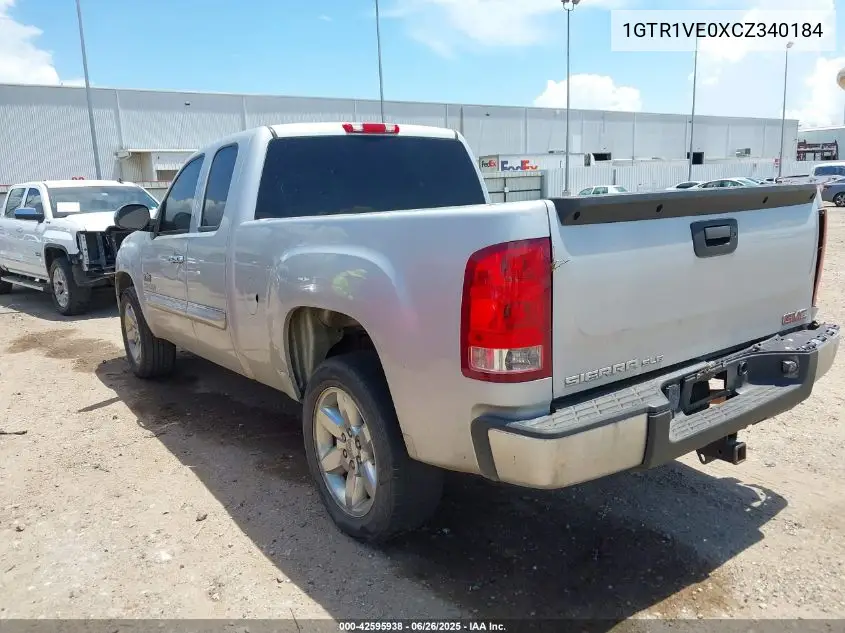 2012 GMC Sierra 1500 Sle VIN: 1GTR1VE0XCZ340184 Lot: 42595938