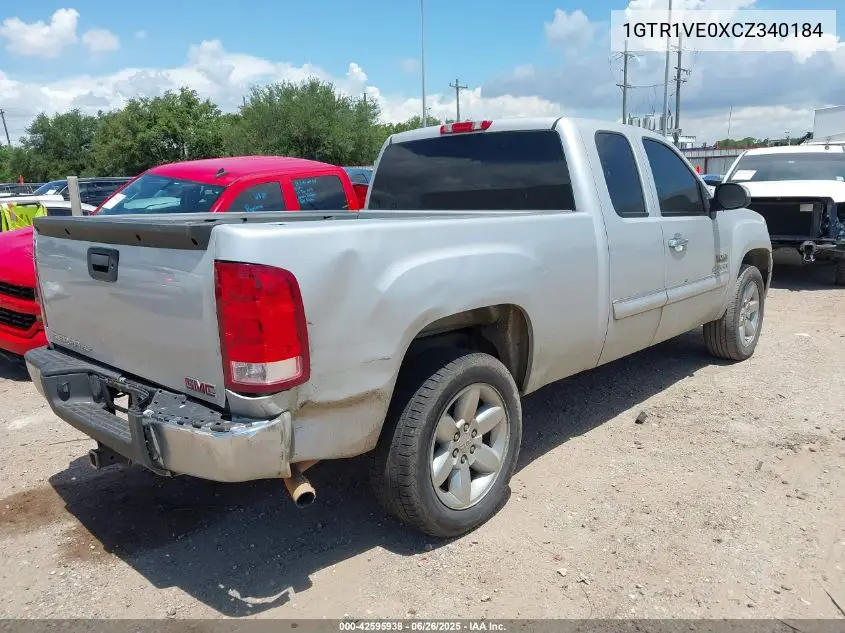 2012 GMC Sierra 1500 Sle VIN: 1GTR1VE0XCZ340184 Lot: 42595938