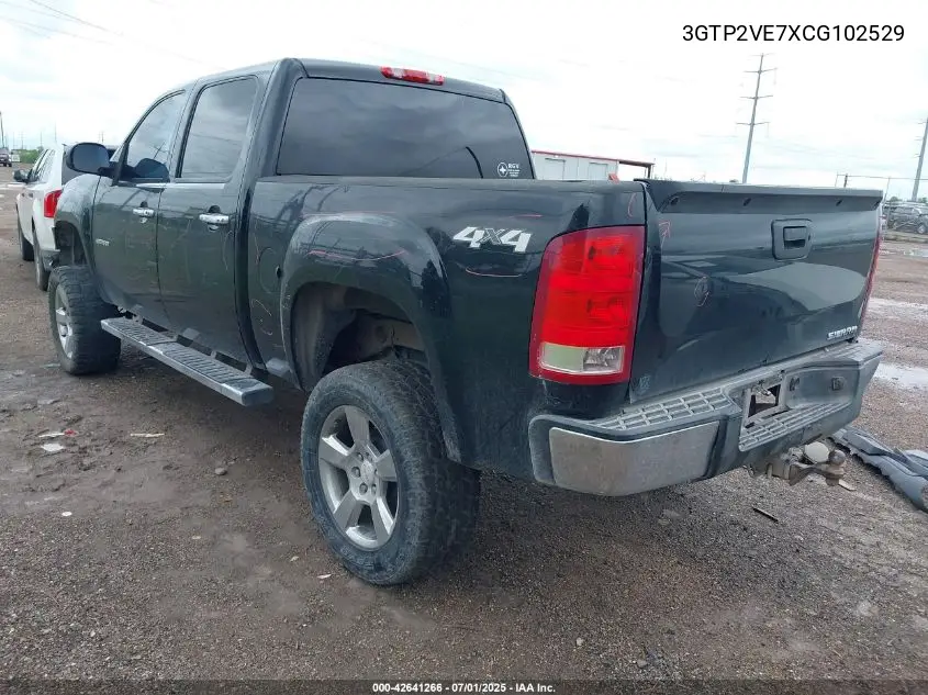 2012 GMC Sierra 1500 Sle VIN: 3GTP2VE7XCG102529 Lot: 42641266