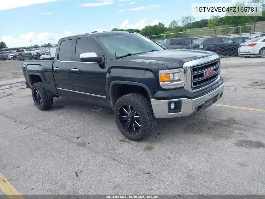 2015 GMC Sierra 1500 Slt VIN: 1GTV2VEC4FZ165781 Lot: 42571343