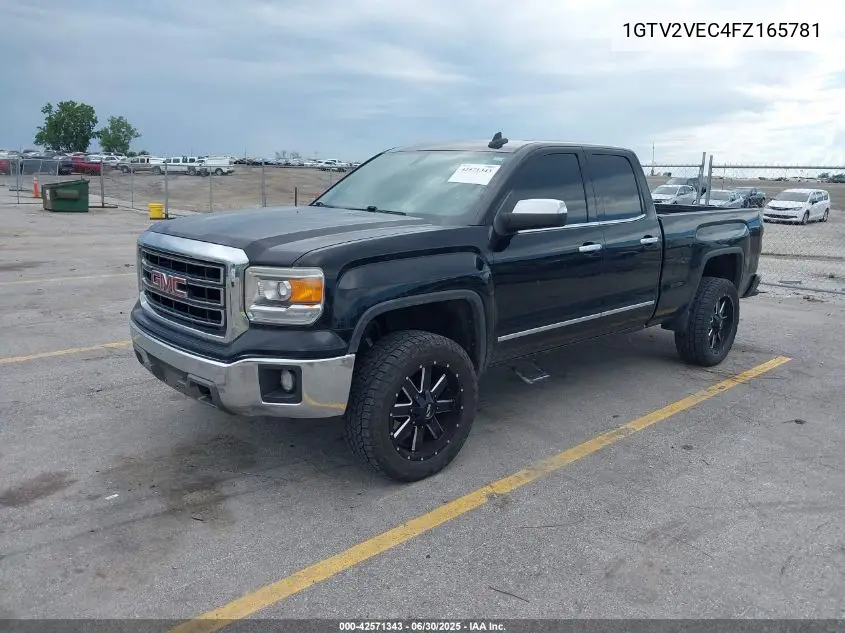 2015 GMC Sierra 1500 Slt VIN: 1GTV2VEC4FZ165781 Lot: 42571343