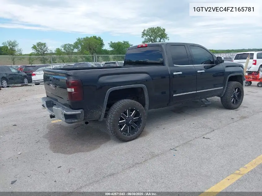 2015 GMC Sierra 1500 Slt VIN: 1GTV2VEC4FZ165781 Lot: 42571343