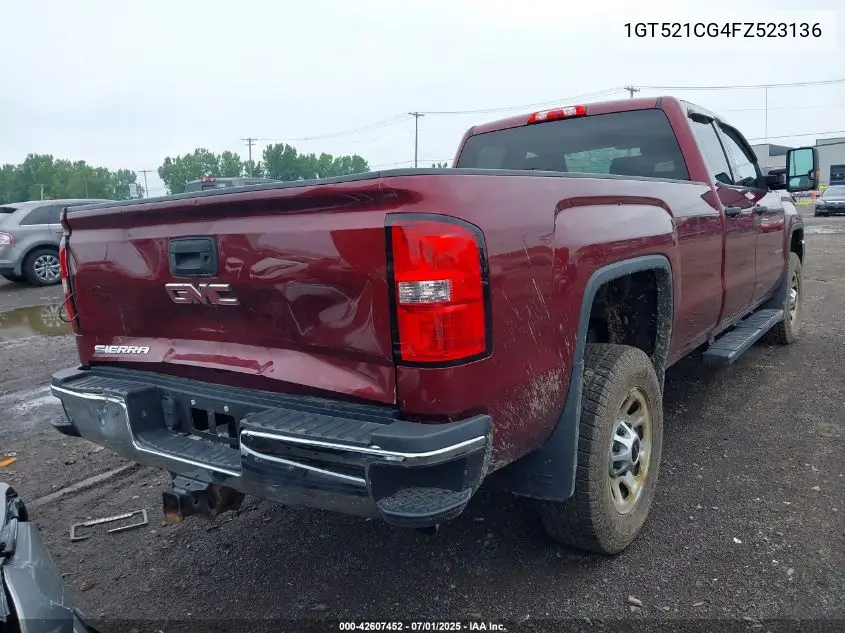 2015 GMC Sierra 3500Hd VIN: 1GT521CG4FZ523136 Lot: 42607452