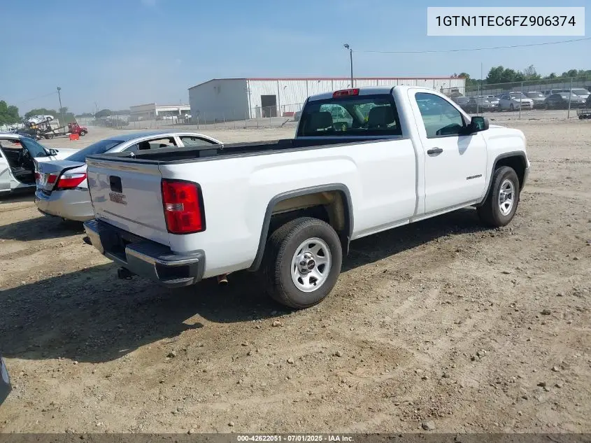 2015 GMC Sierra 1500 C1500 VIN: 1GTN1TEC6FZ906374 Lot: 42622051