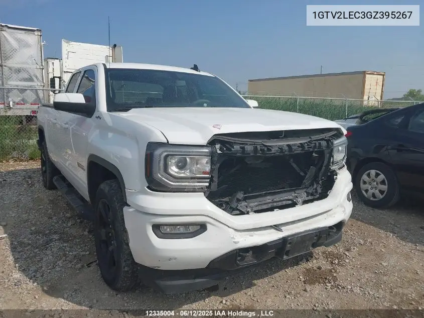2016 GMC Sierra 1500 VIN: 1GTV2LEC3GZ395267 Lot: 12335004