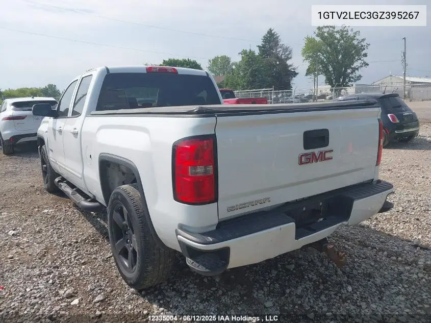 2016 GMC Sierra 1500 VIN: 1GTV2LEC3GZ395267 Lot: 12335004