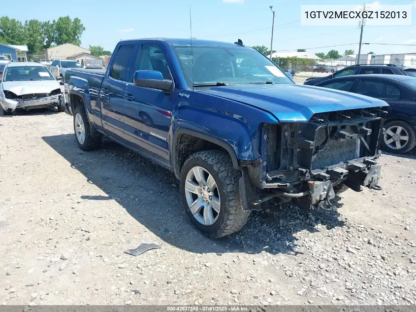 2016 GMC Sierra 1500 Sle VIN: 1GTV2MECXGZ152013 Lot: 42637355