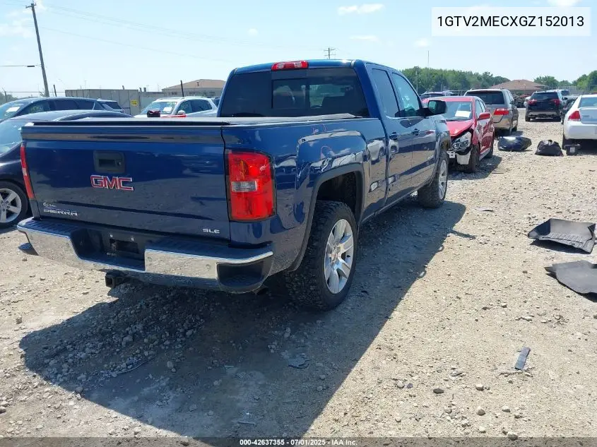 2016 GMC Sierra 1500 Sle VIN: 1GTV2MECXGZ152013 Lot: 42637355