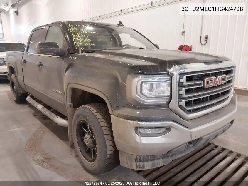 2017 GMC Sierra 1500 Sle VIN: 3GTU2MEC1HG424798 Lot: 12272674