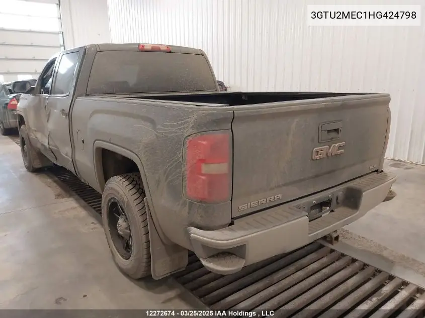 2017 GMC Sierra 1500 Sle VIN: 3GTU2MEC1HG424798 Lot: 12272674