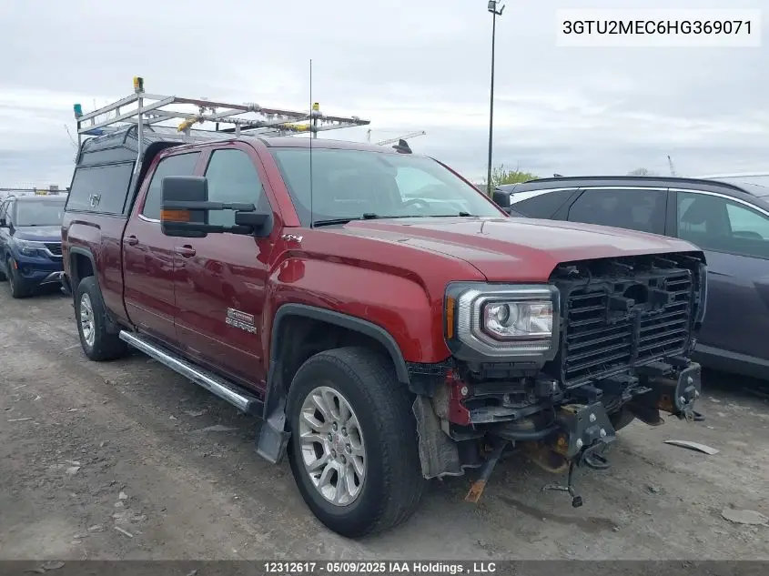 2017 GMC Sierra 1500 Sle VIN: 3GTU2MEC6HG369071 Lot: 12312617