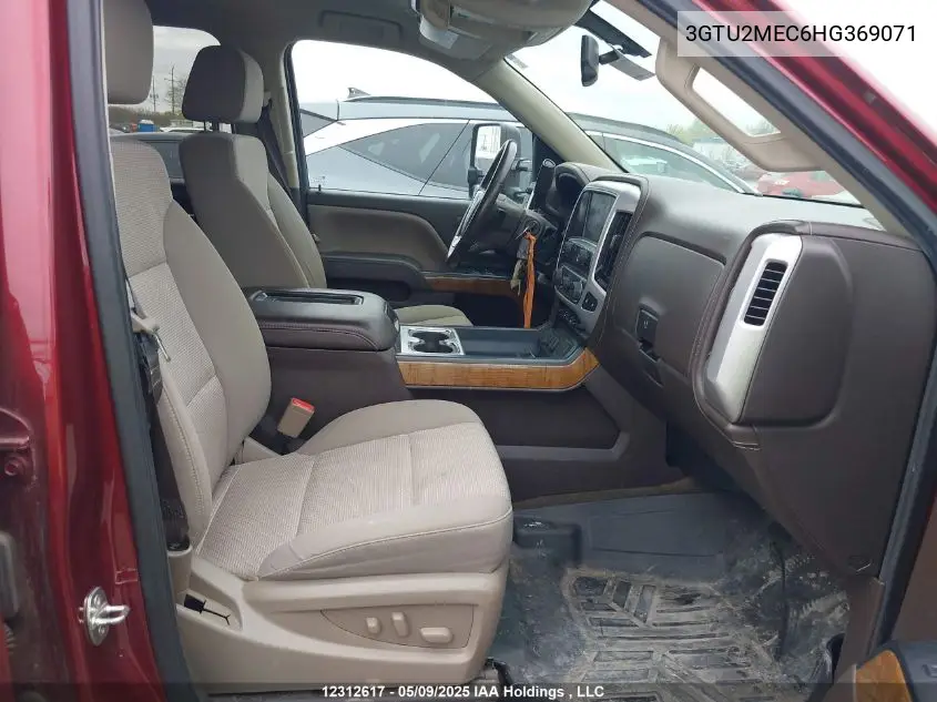 2017 GMC Sierra 1500 Sle VIN: 3GTU2MEC6HG369071 Lot: 12312617