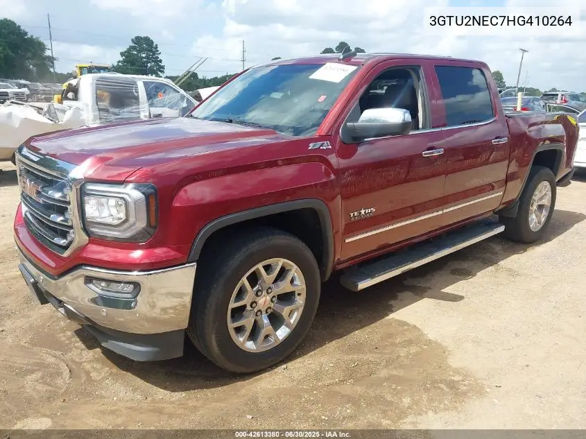 2017 GMC Sierra 1500 Slt VIN: 3GTU2NEC7HG410264 Lot: 42613380