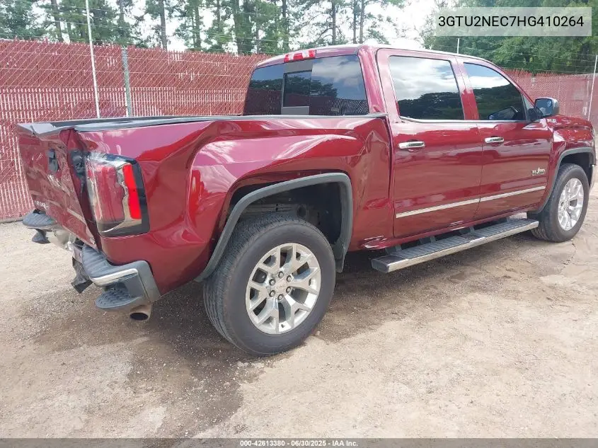 2017 GMC Sierra 1500 Slt VIN: 3GTU2NEC7HG410264 Lot: 42613380