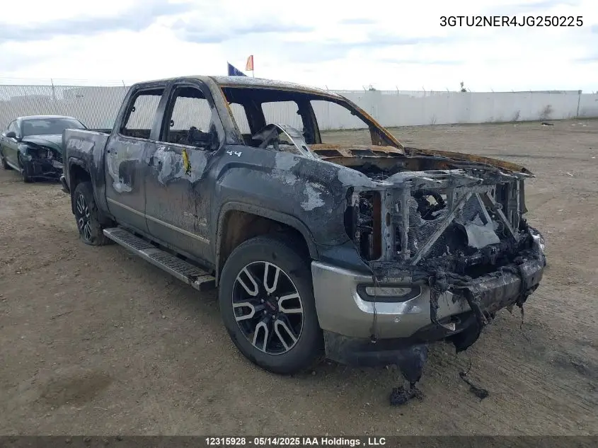 2018 GMC Sierra K1500 Slt VIN: 3GTU2NER4JG250225 Lot: 12315928