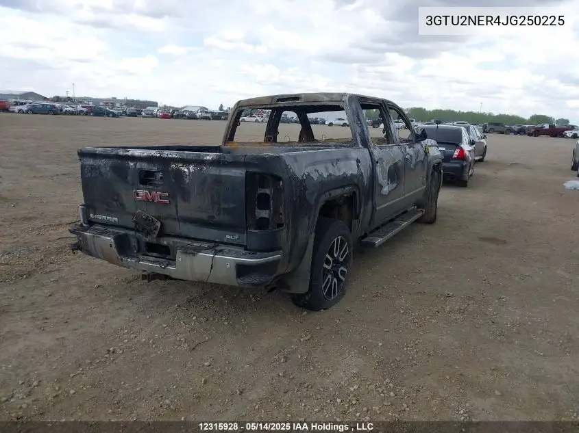 2018 GMC Sierra K1500 Slt VIN: 3GTU2NER4JG250225 Lot: 12315928