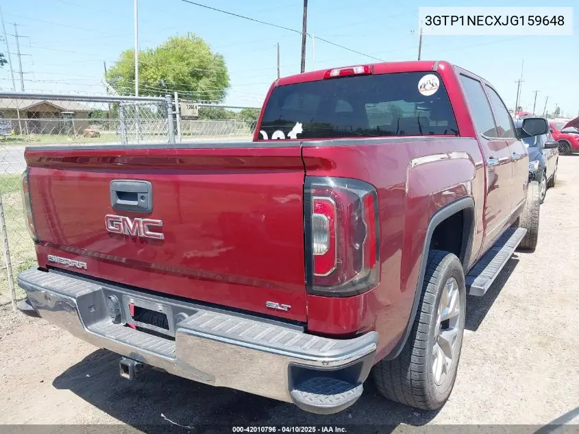 2018 GMC Sierra 1500 Slt VIN: 3GTP1NECXJG159648 Lot: 42010796