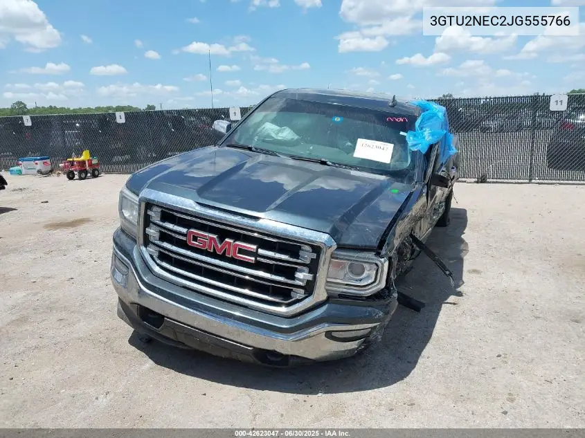 2018 GMC Sierra 1500 Slt VIN: 3GTU2NEC2JG555766 Lot: 42623047