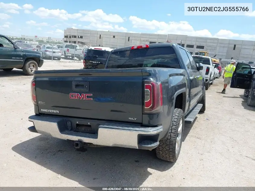 2018 GMC Sierra 1500 Slt VIN: 3GTU2NEC2JG555766 Lot: 42623047