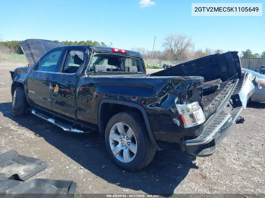 2019 GMC Sierra 1500 Limited Sle VIN: 2GTV2MEC5K1105649 Lot: 42039152