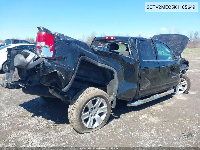 2019 GMC Sierra 1500 Limited Sle VIN: 2GTV2MEC5K1105649 Lot: 42039152