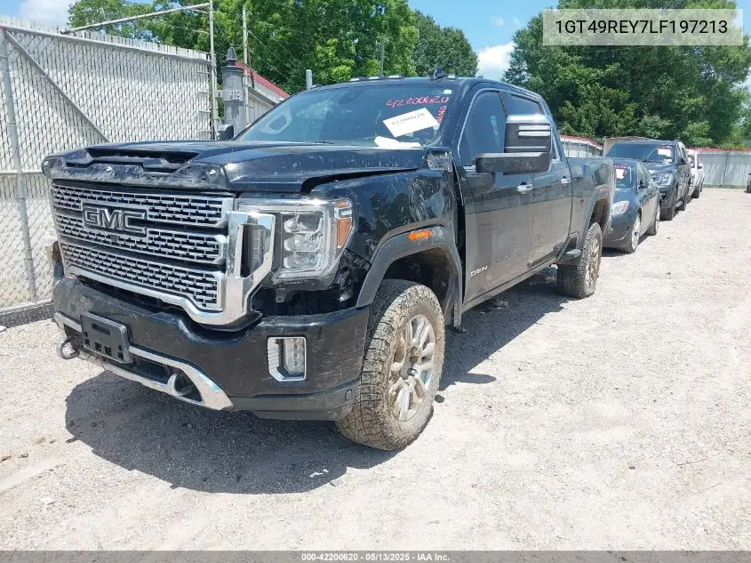2020 GMC Sierra 2500Hd 4Wd Standard Bed Denali VIN: 1GT49REY7LF197213 Lot: 42200620