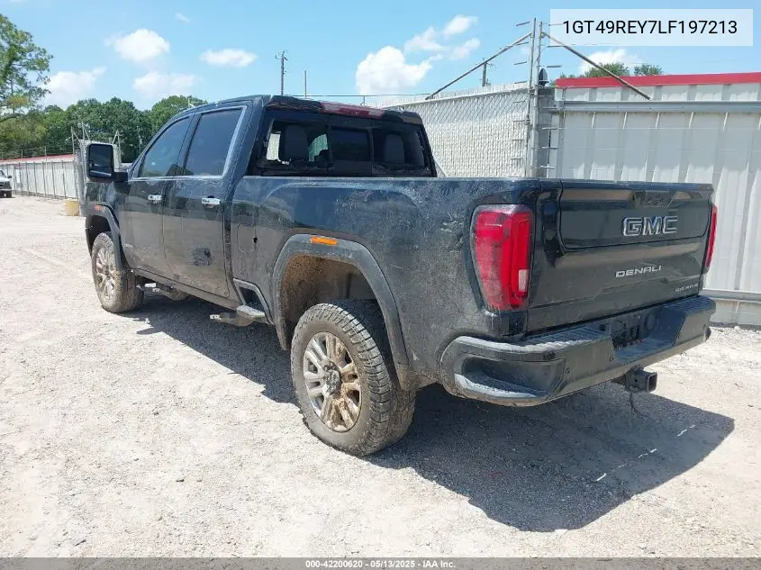 2020 GMC Sierra 2500Hd 4Wd Standard Bed Denali VIN: 1GT49REY7LF197213 Lot: 42200620