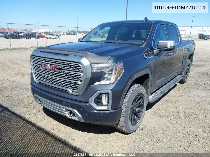 2021 GMC Sierra K1500 Denali VIN: 1GTU9FED4MZ215114 Lot: 12327857
