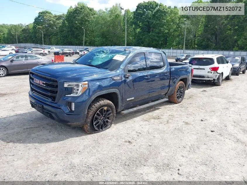 2021 GMC Sierra 1500 4Wd Short Box Elevation/4Wd Standard Box Elevation VIN: 1GTU9CED7MZ152072 Lot: 42252361