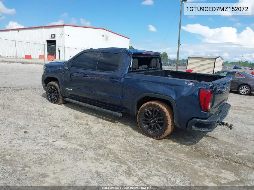 2021 GMC Sierra 1500 4Wd Short Box Elevation/4Wd Standard Box Elevation VIN: 1GTU9CED7MZ152072 Lot: 42252361